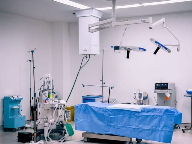 An ambulatory surgery center operating room