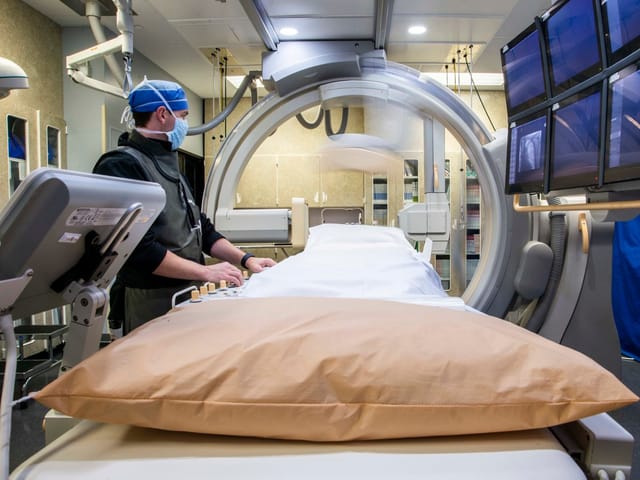 A pain management fluoroscopy suite